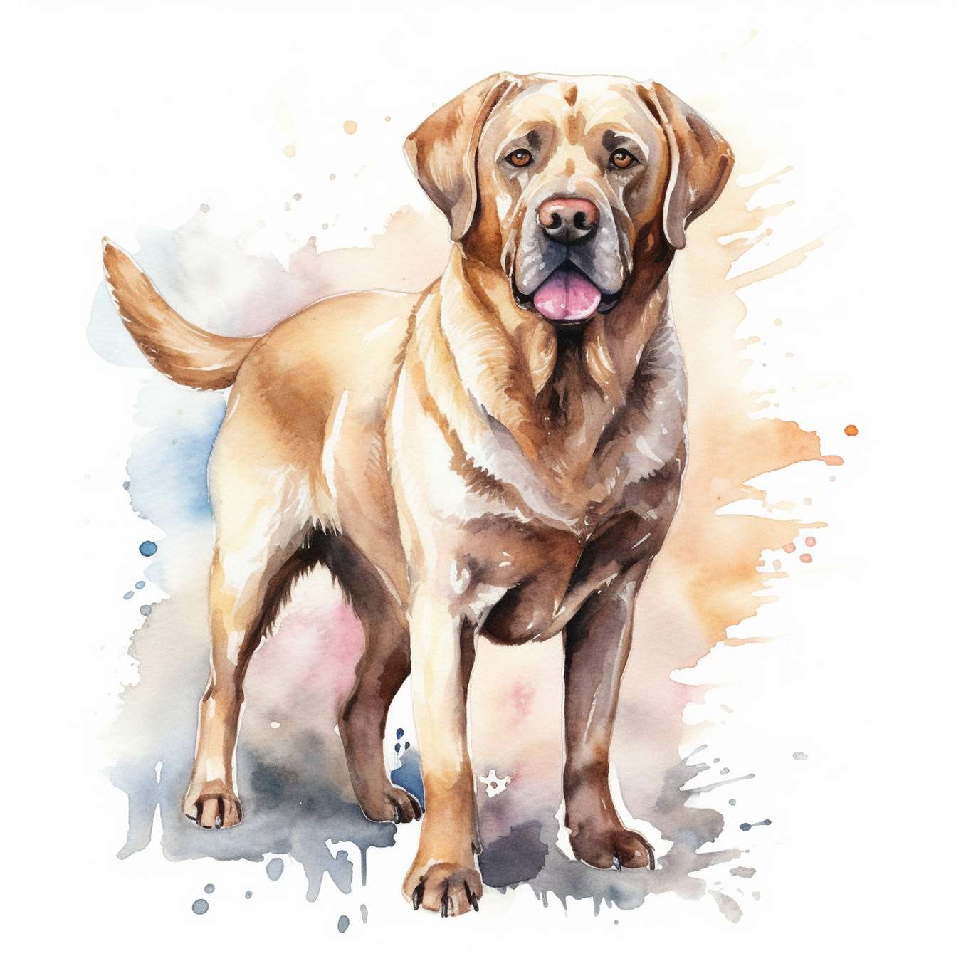 labrador representation peinture